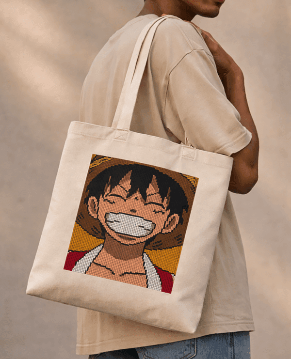 Luffy Pixel Art Tote
