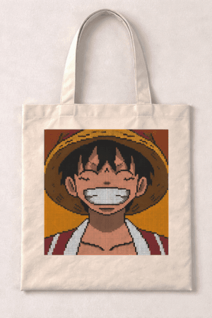 Luffy Pixel Art Tote