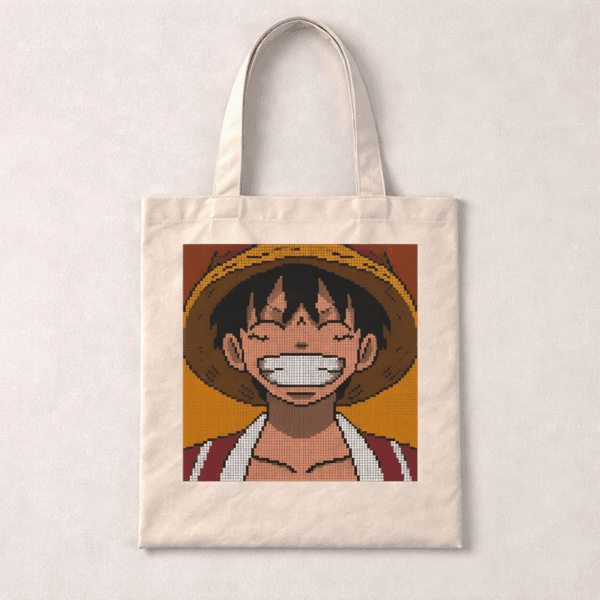 Luffy Pixel Art Tote