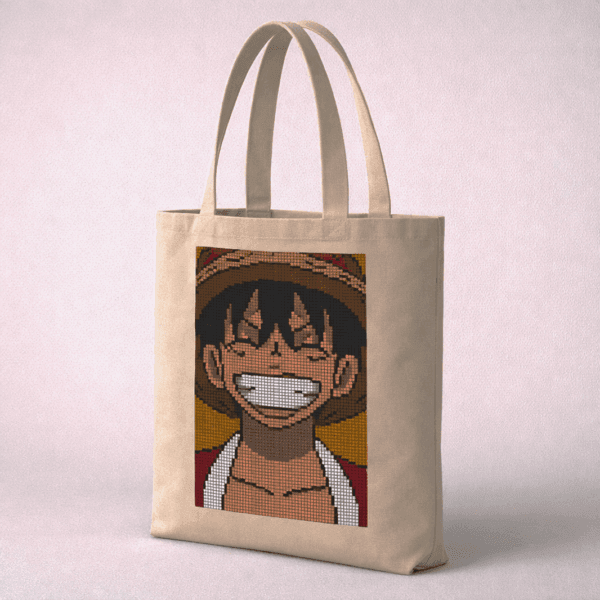 Luffy Pixel Art Tote
