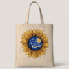 Starry Sunflower Art Tote