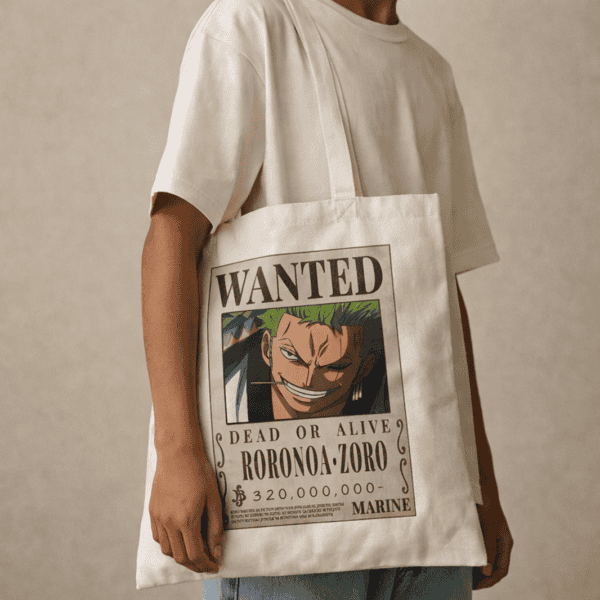 Zoro Wanted Poster Tote