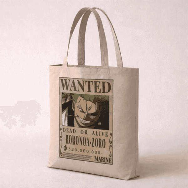 Zoro Wanted Poster Tote