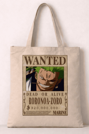 Zoro Wanted Poster Tote