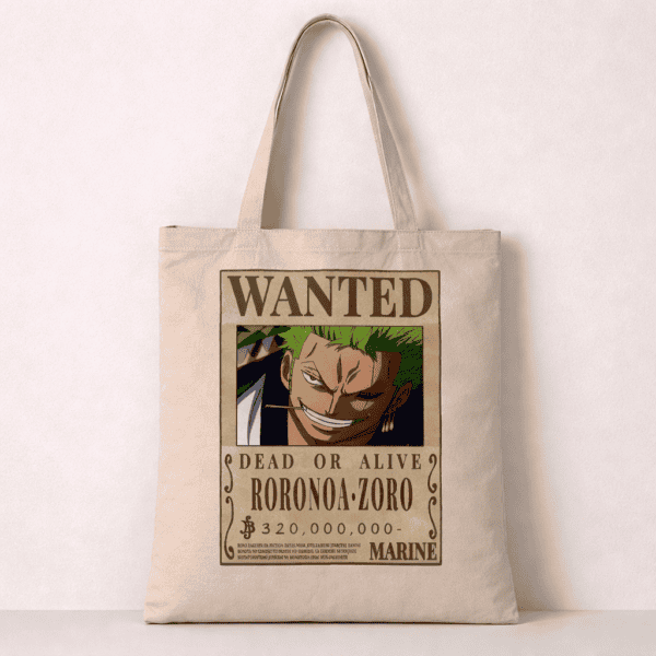 Zoro Wanted Poster Tote