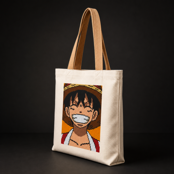 Oversized- Luffy Pixel Art Tote