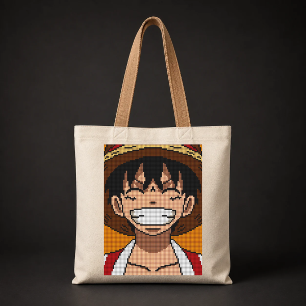 Oversized- Luffy Pixel Art Tote
